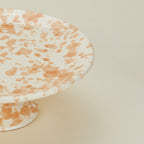 Splatter Cake Stand - Tan/Ivory