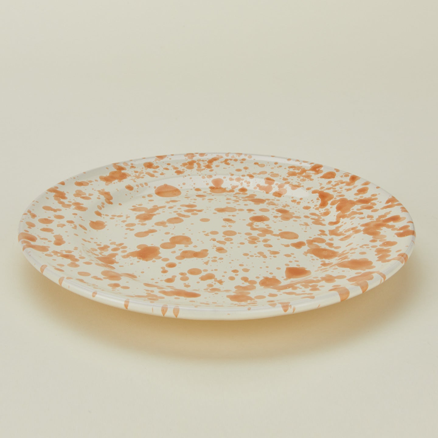Splatter Dinner Plate - Tan/Ivory
