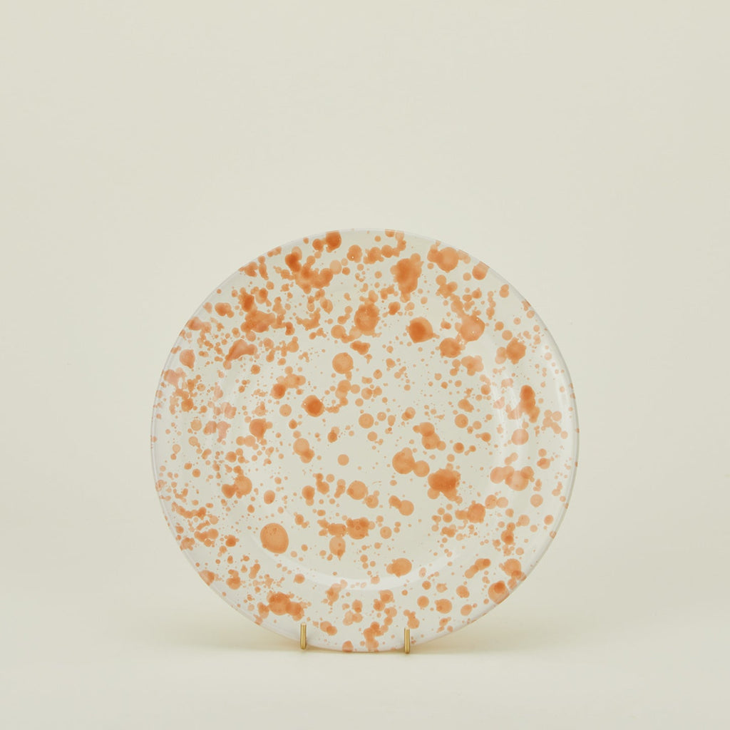 Splatter Dinner Plate - Tan/Ivory