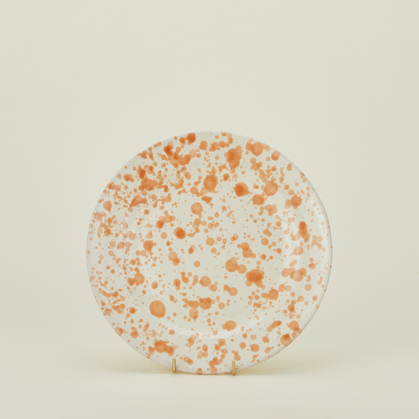 Splatter Dinner Plate - Tan/Ivory