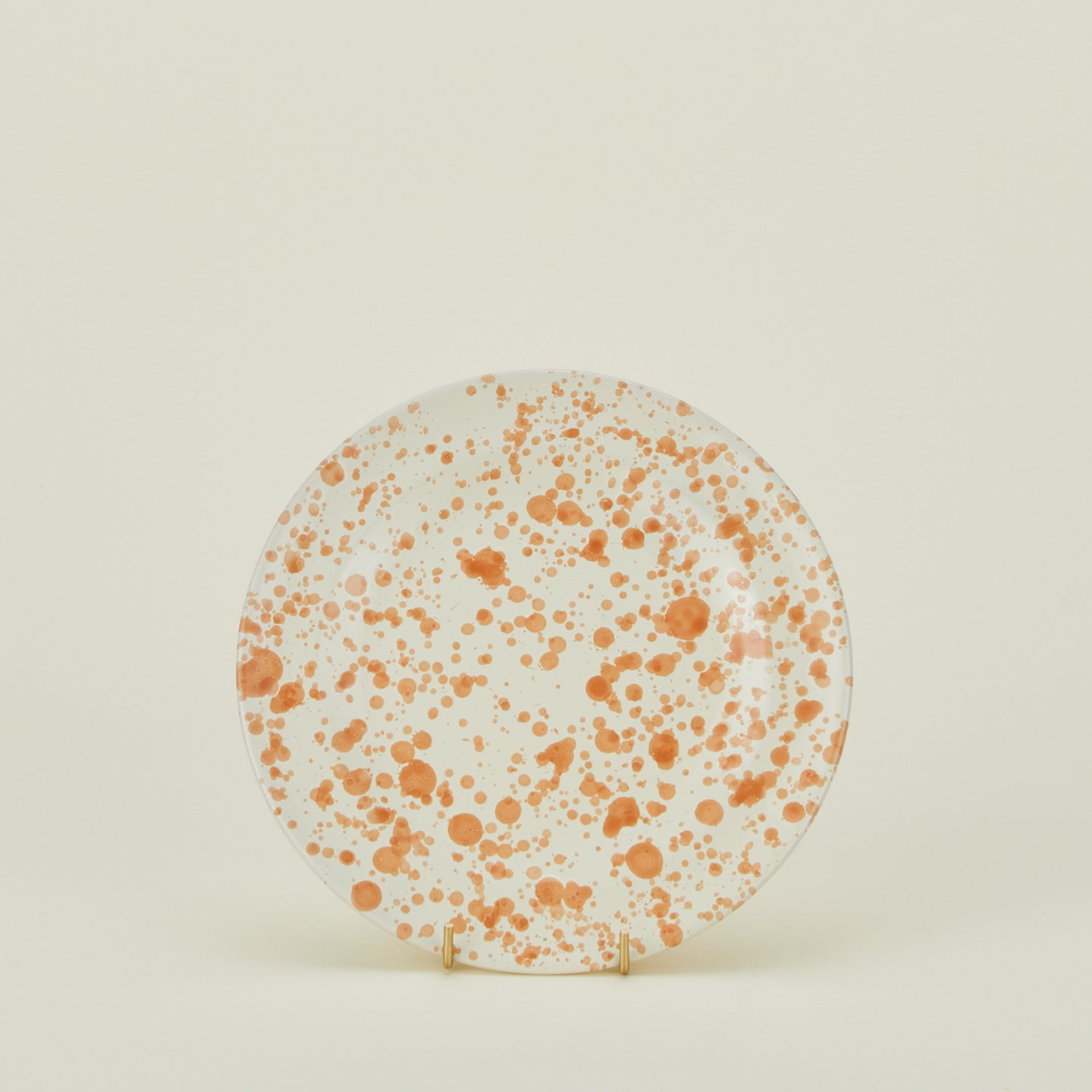 Splatter Salad Plate - Tan/Ivory