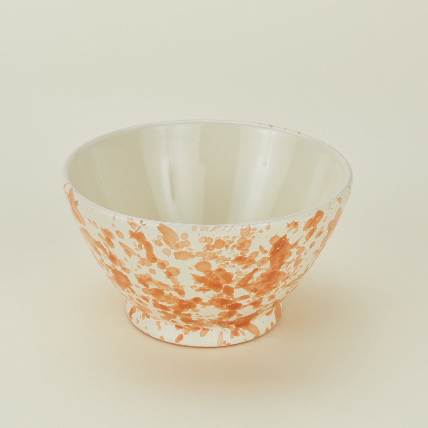 Splatter Small Bowl - Tan/Ivory