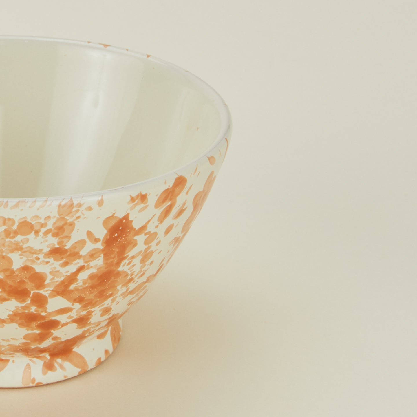 Splatter Small Bowl - Tan/Ivory
