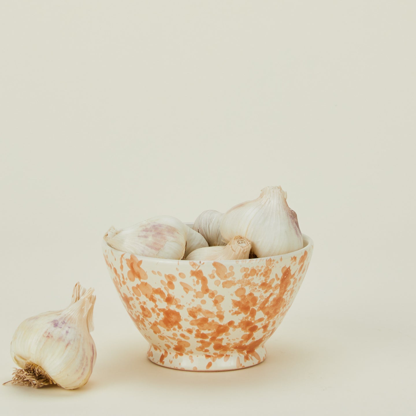 Splatter Small Bowl - Tan/Ivory