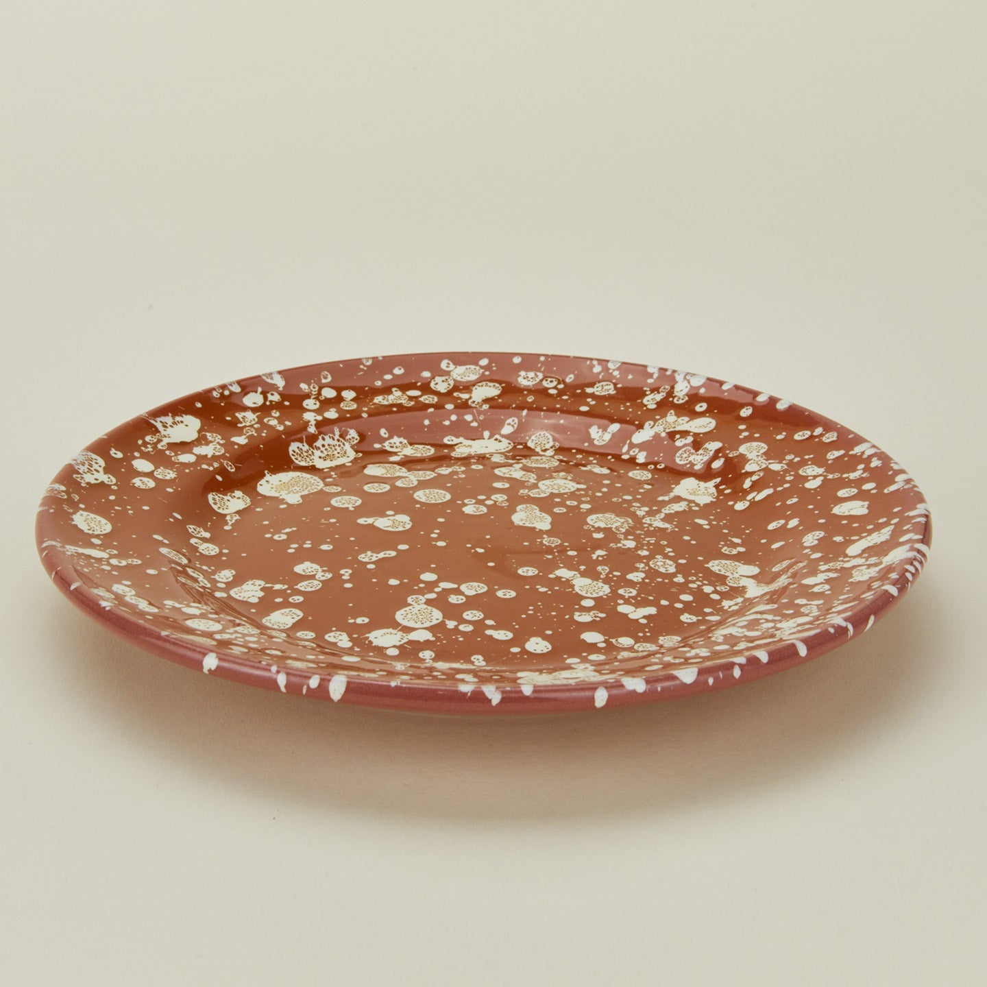 Splatter Dinner Plate - Terracotta/Cream