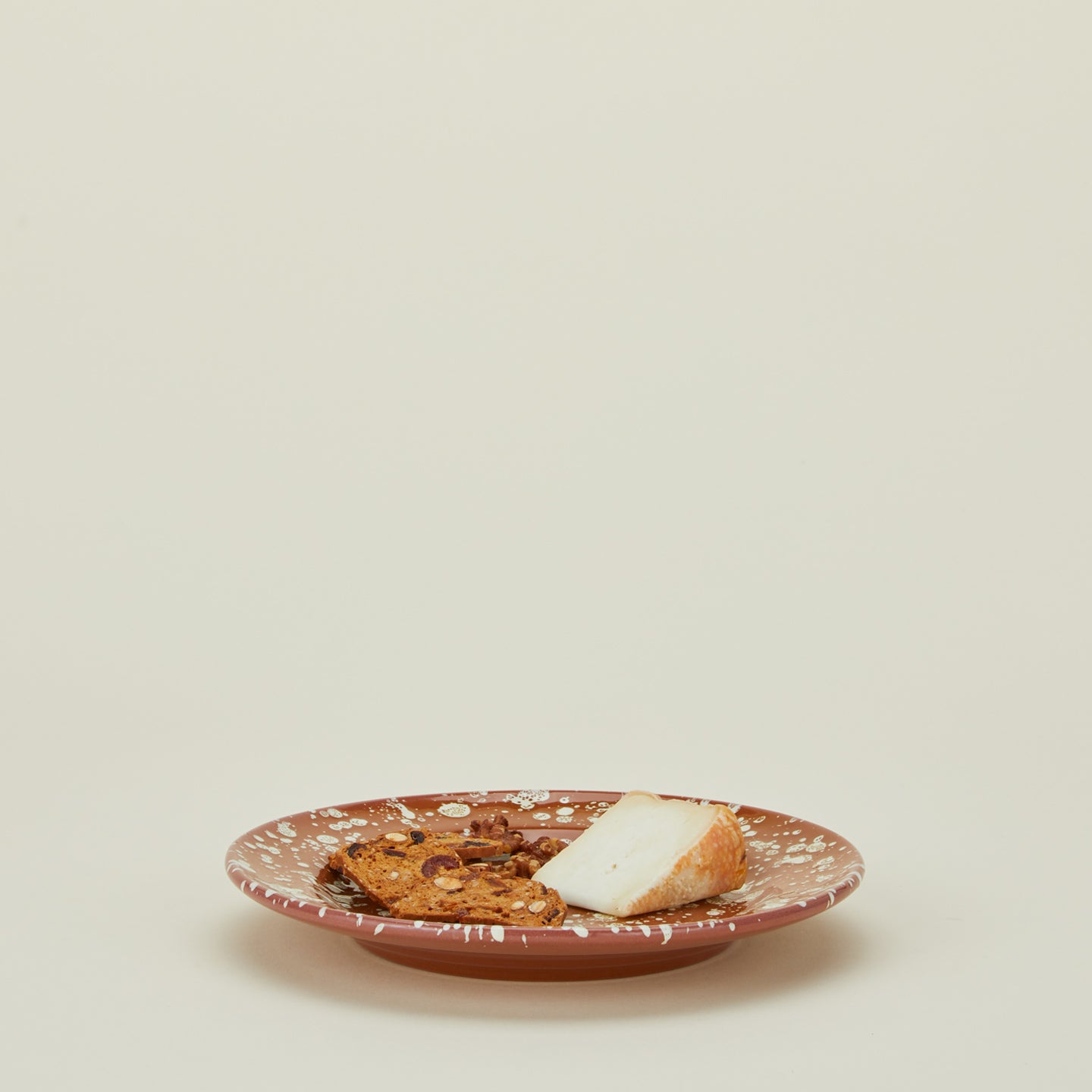 Splatter Dinner Plate - Terracotta/Cream