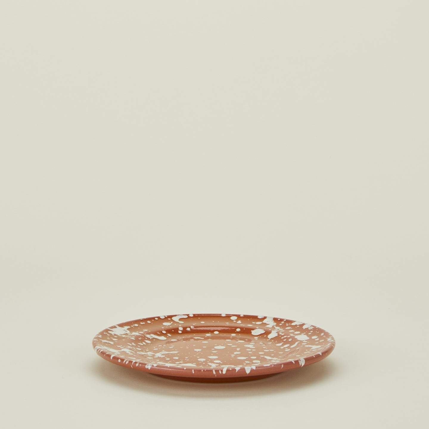 Splatter Salad Plate - Terracotta/Cream