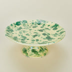 Splatter Cake Stand - Yellow/Green