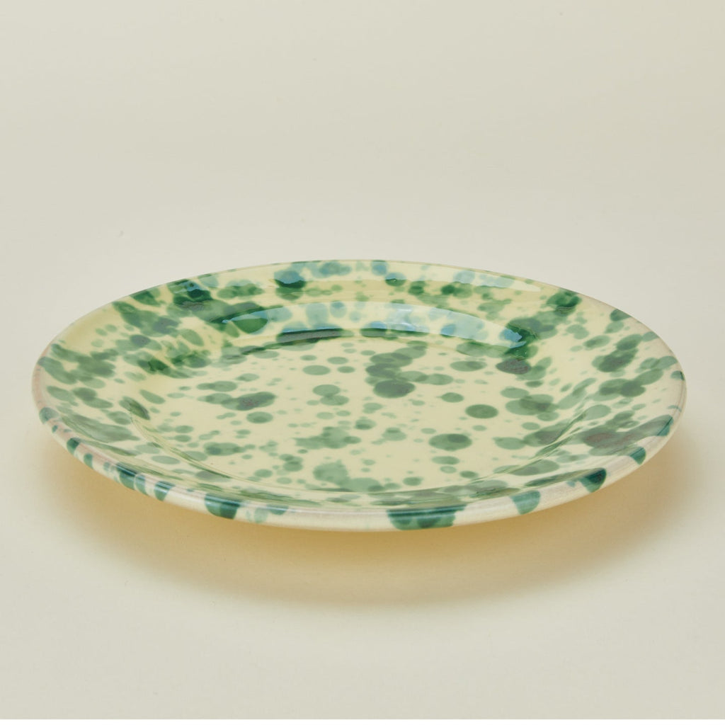 Splatter Dinner Plate - Yellow/Green