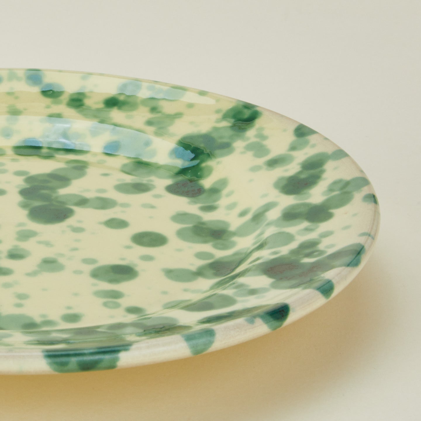 Splatter Dinner Plate - Yellow/Green