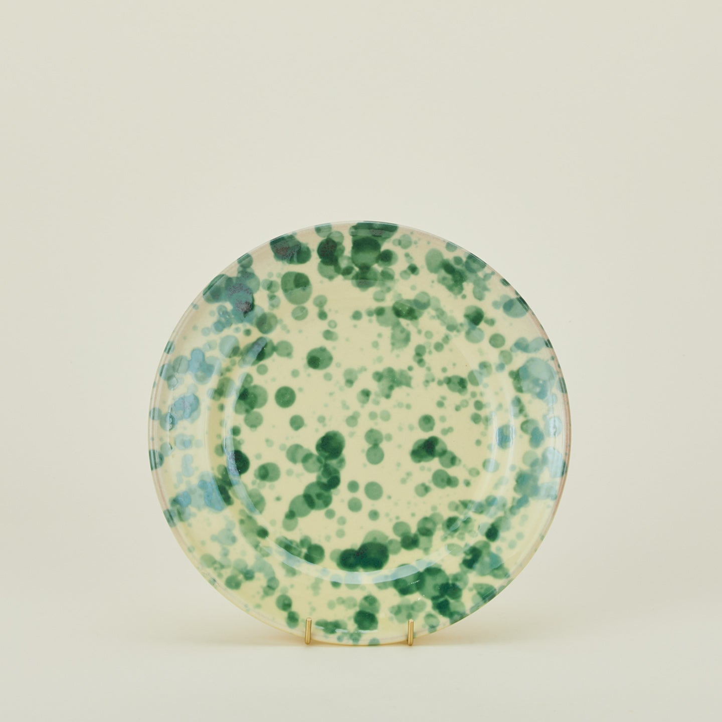 Splatter Dinner Plate - Yellow/Green