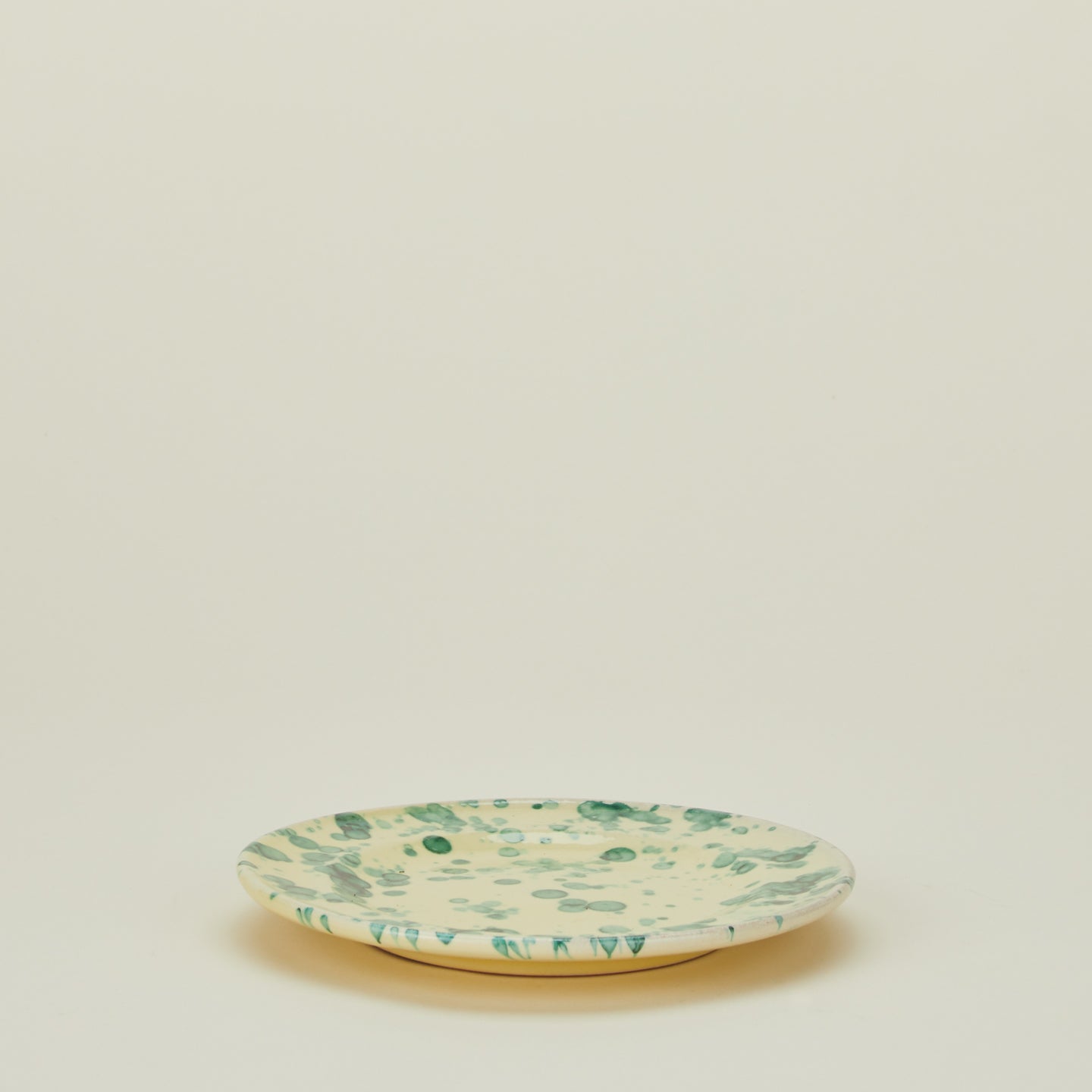 Splatter Salad Plate - Yellow/Green