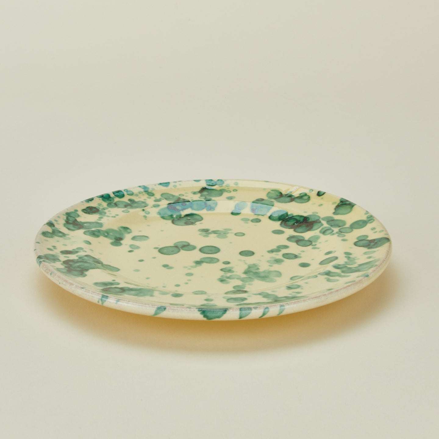 Splatter Salad Plate - Yellow/Green