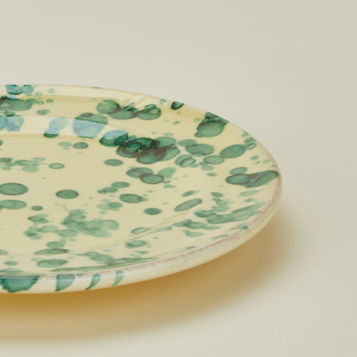 Splatter Salad Plate - Yellow/Green