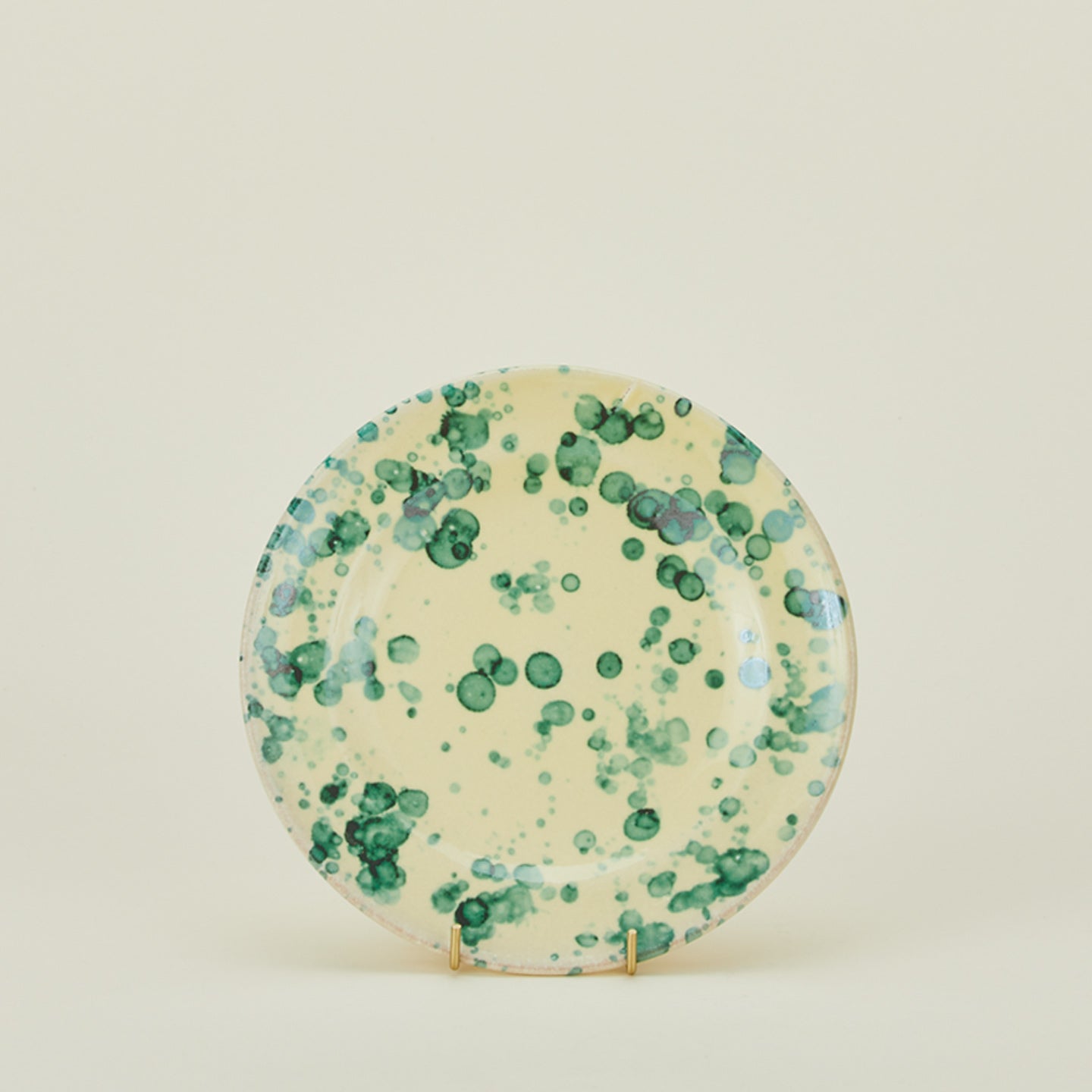 Splatter Salad Plate - Yellow/Green