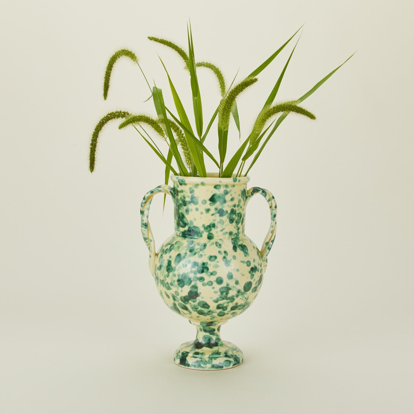 Splatter Verona Vase - Yellow/Green