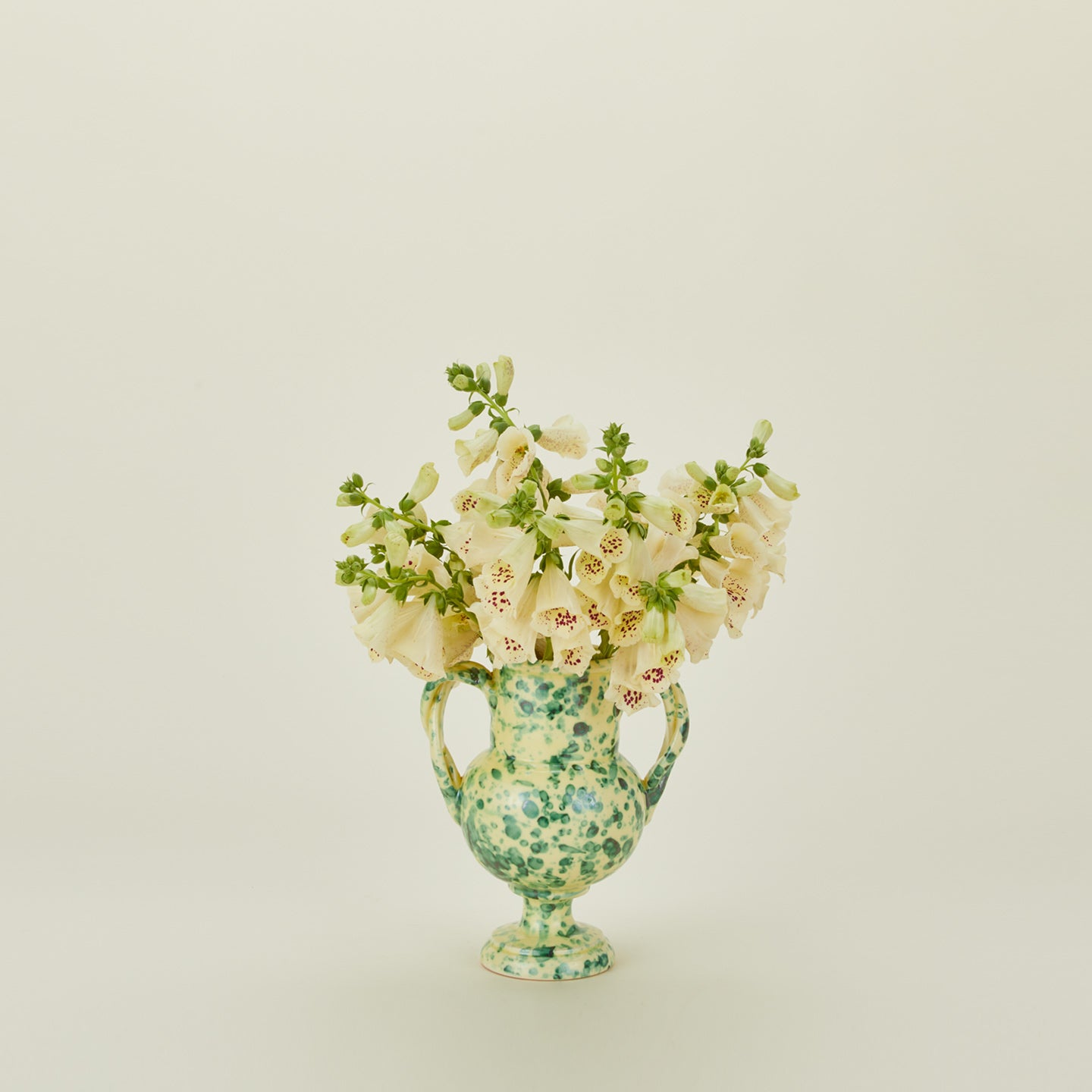 Splatter Verona Vase - Yellow/Green