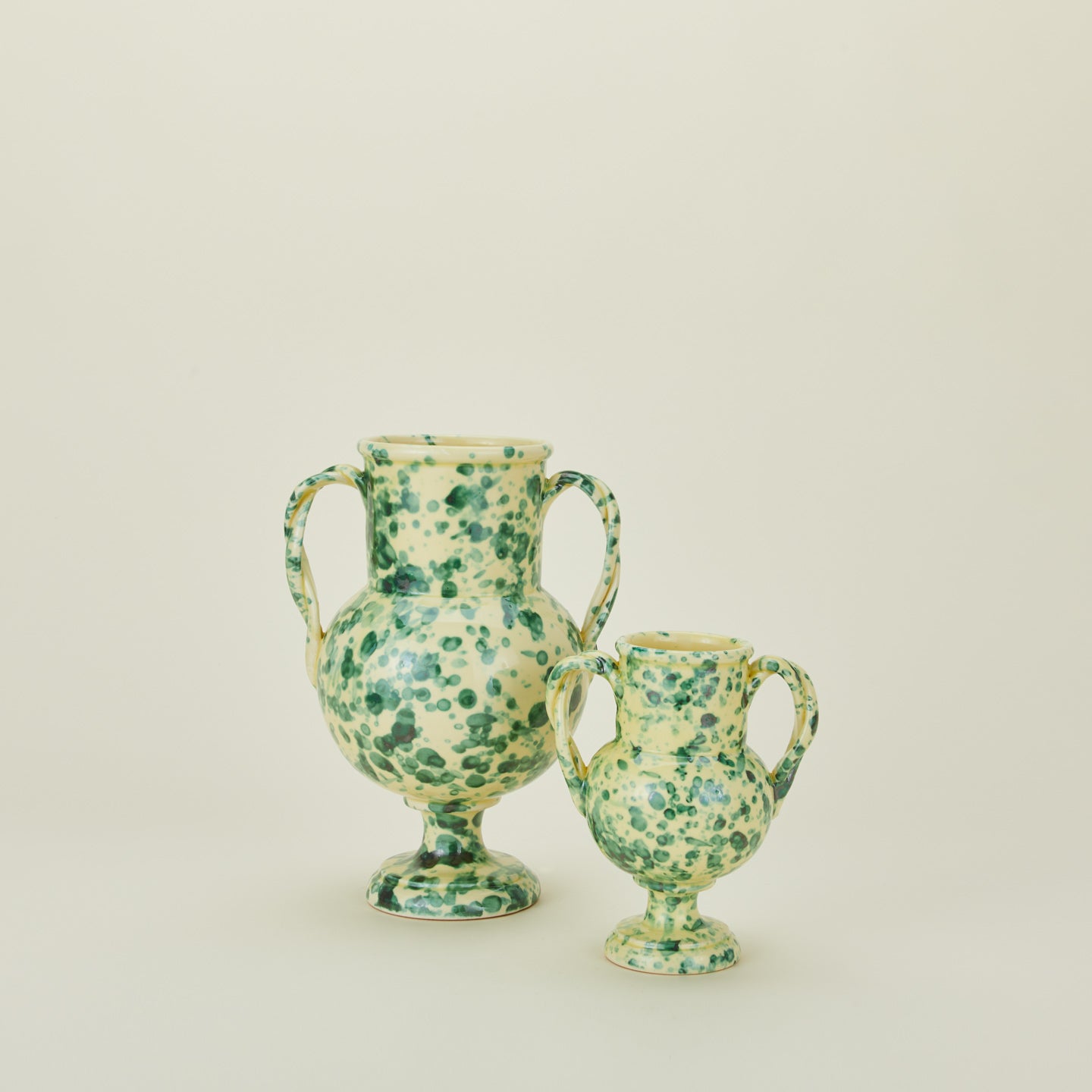 Splatter Verona Vase - Yellow/Green