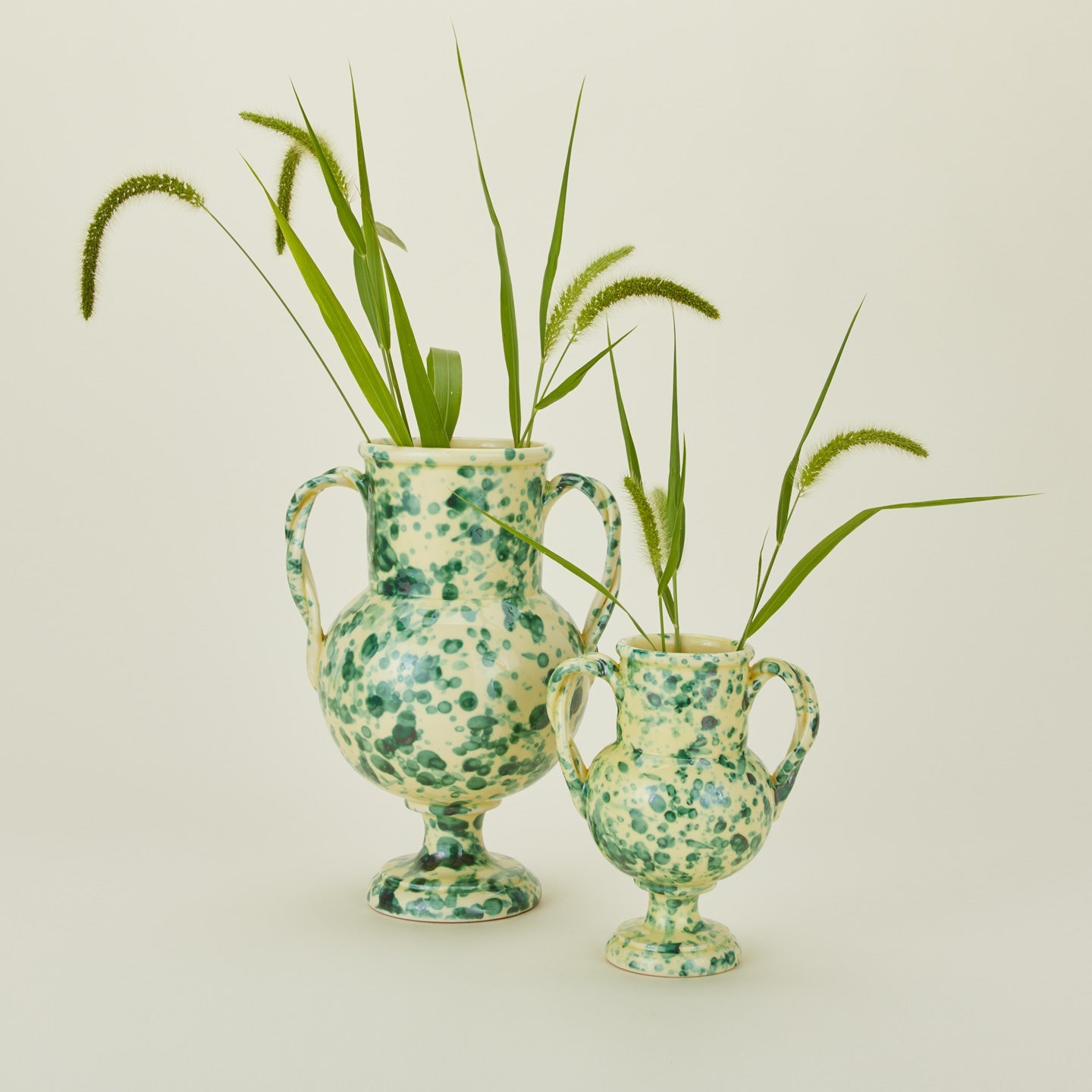 Splatter Verona Vase - Yellow/Green