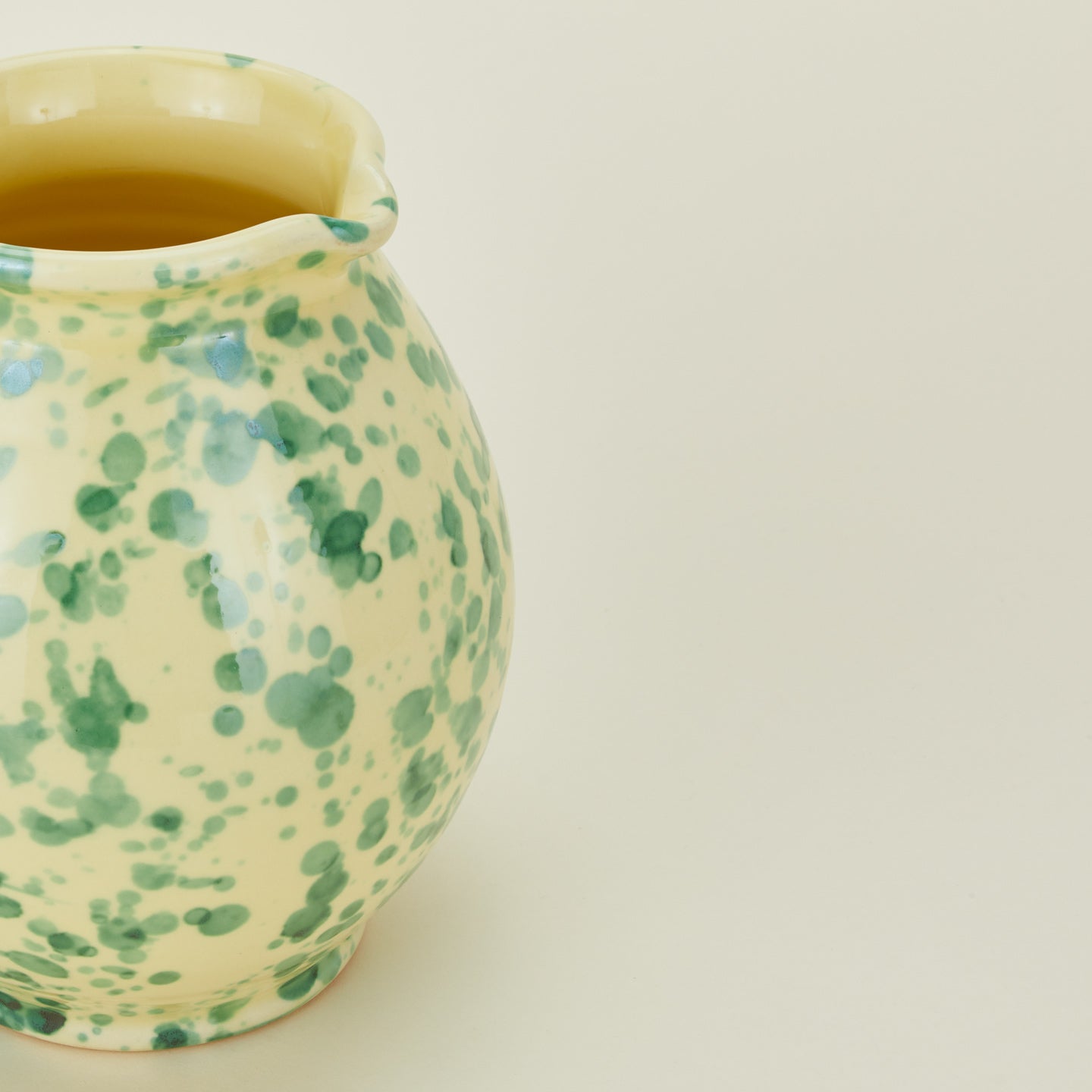 Splatter Cigno Jug - Yellow/Green
