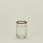 Color Rim Stacking Glass - Amber