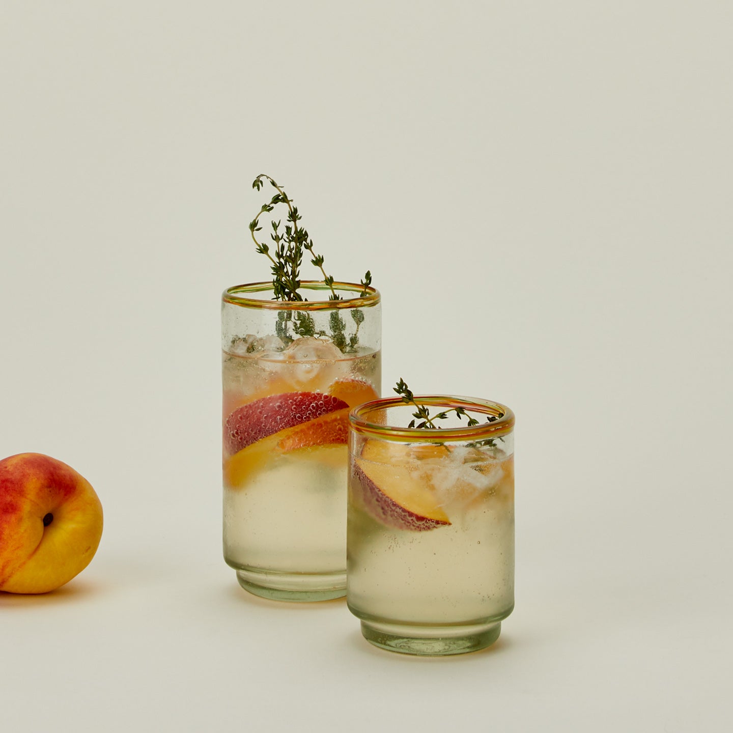 Color Rim Stacking Glass - Multicolor