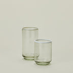Color Rim Stacking Glass - White
