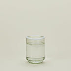 Color Rim Stacking Glass - White
