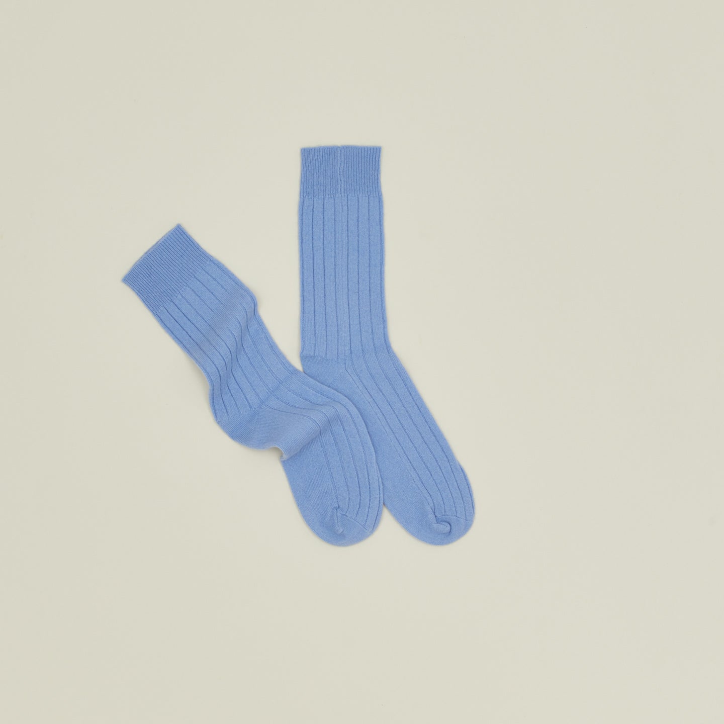 Cashmere + Merino Wool Socks - Cornflower Blue