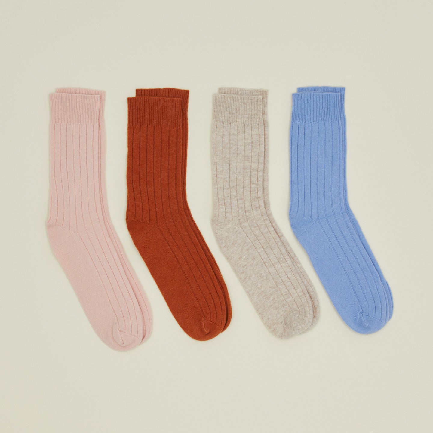 Cashmere + Merino Wool Socks - Stone